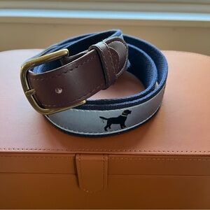 Belted Cow Labrador Retriever Blue Ribbon Club Belt with Lab Motif